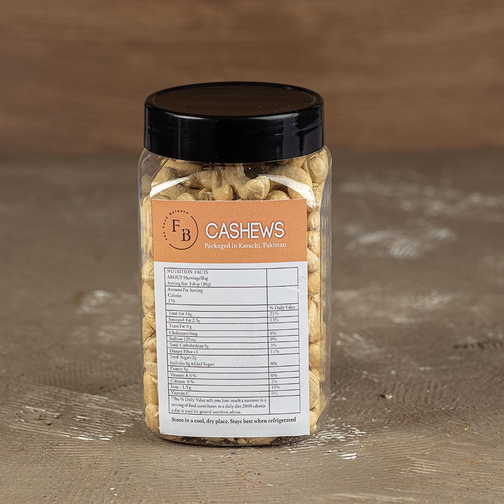 Plain Cashews - The Food Balance