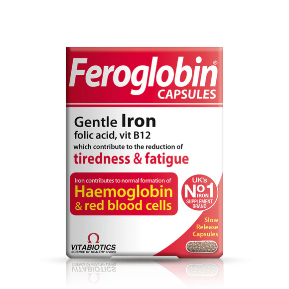 Vitabiotics Feroglobin Capsules, 30 Ct